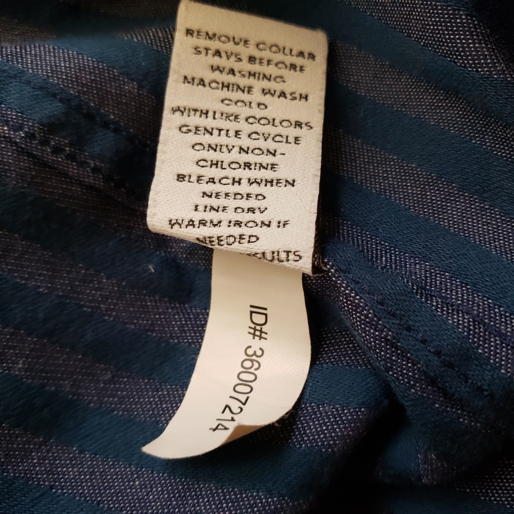 Express 1MX Modern Fit Men's Long Sleeve Button Up Shirt - Picture 6 of 7